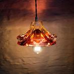 Vintage Bohemia kristalglazen hanglamp., Ophalen of Verzenden