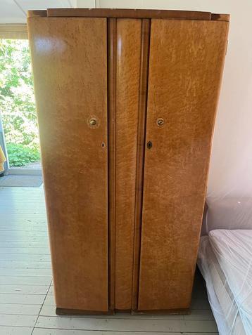 Linnenkast vintage esdoorn hout Art Deco beschikbaar voor biedingen