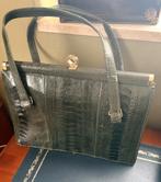 zeldzame Corbeau Curio struisvogelpoot lederen tas groen, Ophalen of Verzenden, Zo goed als nieuw, Groen, Handtas