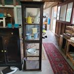 Brocante oude smalle vitrinekast winkelkast servieskast, Ophalen