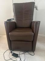 Prominent lederen staop stoel, Huis en Inrichting, Fauteuils, Ophalen of Verzenden, Zo goed als nieuw