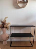 Metalen Sidetable met 2 Lades, Huis en Inrichting, Tafels | Sidetables, Ophalen, 50 tot 100 cm, Zo goed als nieuw, Metaal