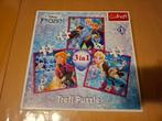 Frozen Puzzel 3 in 1, Ophalen, 10 tot 50 stukjes, Zo goed als nieuw, 4 tot 6 jaar