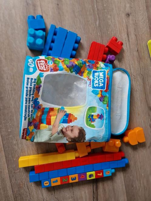 Megabloks,racebaan,trek/duwkar,trein,politie,brandweer, Kinderen en Baby's, Speelgoed | Bouwstenen, Gebruikt, Overige merken, Ophalen