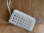 Leren portemonnee Fab wit met studs 20 x 13 cm, Sieraden, Tassen en Uiterlijk, Portemonnees, Overige merken, Wit, Ophalen of Verzenden
