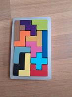 Houten Legpuzzel met Kleurrijke Stukken, Ophalen, Minder dan 500 stukjes, Gebruikt, Legpuzzel