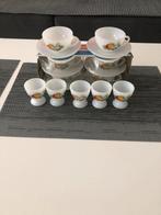 Vintage kopjes en eierdopjes set, Huis en Inrichting, Keuken | Servies, Overige materialen, Nieuw, Ophalen of Verzenden, Overige stijlen