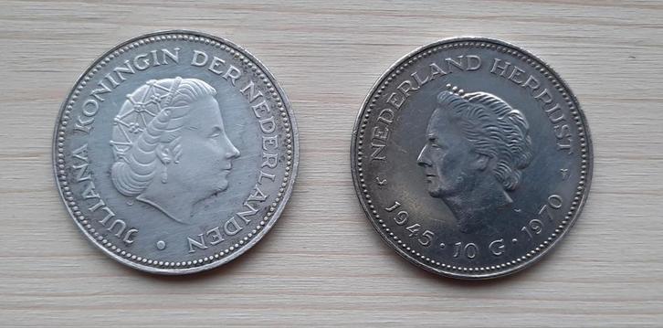Zilveren 10 Gulden Munt 1945-1970, Postzegels en Munten, Munten | Nederland, Losse munt, 10 gulden, Koningin Juliana, Zilver, Ophalen of Verzenden