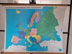 Van goor's staatkundige kaart van Europa / schoolkaart, Antiek en Kunst, Antiek | Schoolplaten, Ophalen of Verzenden, Aardrijkskunde