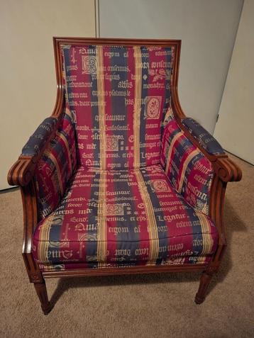 Stoel klassiek vrolijk stevig kleurrijk comfortabel fauteuil beschikbaar voor biedingen