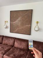 Set wandlamp oplaadbaar met afstandsbediening, Huis en Inrichting, Ophalen, Zo goed als nieuw