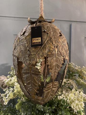 PTMD groot ornament goudkleurig metaal hangdecoratie ei VdlM beschikbaar voor biedingen