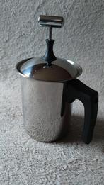 Frabosk handmatige melkopschuimer / creamer - RVS - 1 liter, Ophalen of Verzenden, Zo goed als nieuw