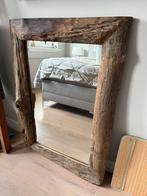 Rustieke Spiegel met Houten Rand, Ophalen, Gebruikt, 100 tot 150 cm, 75 tot 100 cm