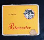 Vintage Ritmeester Pikeur Sigarendoos Blik, Verzamelen, Ophalen of Verzenden, Gebruikt, Tabaksdoos of Verpakking