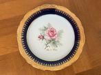 Bord Limoges-aardewerk, Rose de France, Ophalen of Verzenden