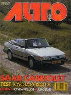 Autovisie 19 1987 : Saab 900 Turbo 16 cabrio - Honda Prelude, Ophalen of Verzenden, Gelezen, Algemeen