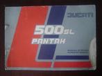 Ducati Pantah 500 SL1979 motorcycle workshop manual, Ophalen of Verzenden, Ducati