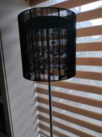 Vloerlamp zwart zilver, Huis en Inrichting, Lampen | Vloerlampen, Ophalen, Gebruikt, Glas, 150 tot 200 cm