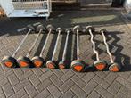 Ziva vaste halter en ex curl bars stangen 10-30 kg, Sport en Fitness, Fitnessmaterialen, Ophalen, Ziva, Halterstangen, Stangen