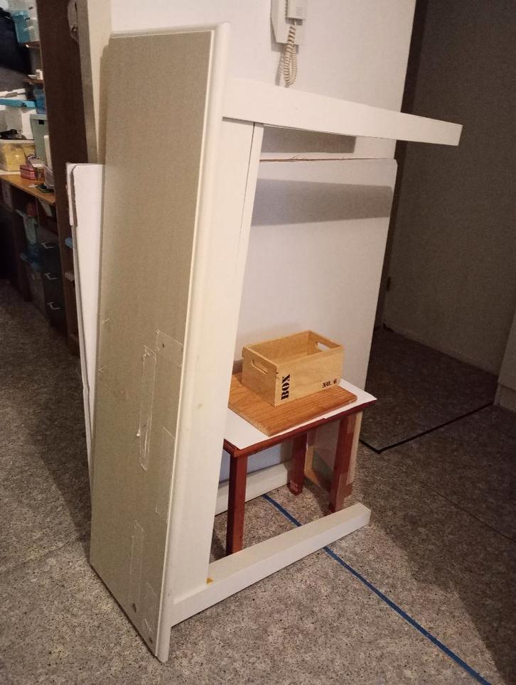 Bijzettafel +  sidetable, Huis en Inrichting, Tafels | Eettafels, Gebruikt, Minder dan 50 cm, 50 tot 100 cm, tot twee personen