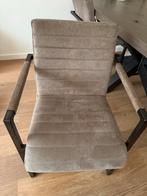 6 eetstoelen echt leer, Huis en Inrichting, Stoelen, Ophalen, Gebruikt, Bruin, Leer