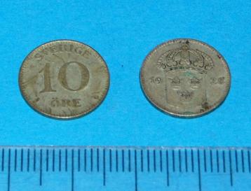 Zweden - 10 öre 1928 - zilver beschikbaar voor biedingen