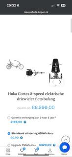 Huka Cortes 8 Speed driewieler, Ophalen of Verzenden, Zo goed als nieuw