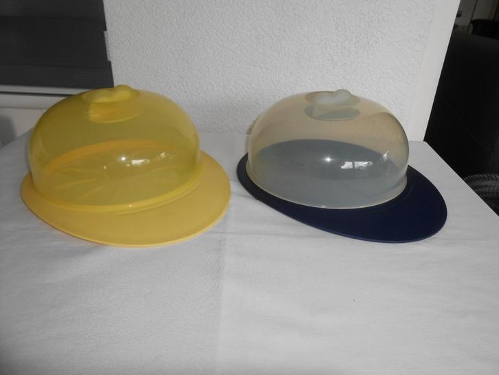 Tupperware Kaasstolp 28 x 24 x 11cm Geel of Blauw NIEUW, Huis en Inrichting, Keuken | Tupperware, Nieuw, Overige typen, Blauw
