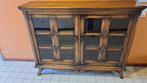 Antieke kast met glazen deuren - 160x120x35 cm, Huis en Inrichting, Kasten | Vitrinekasten, Ophalen, Gebruikt, 100 tot 150 cm