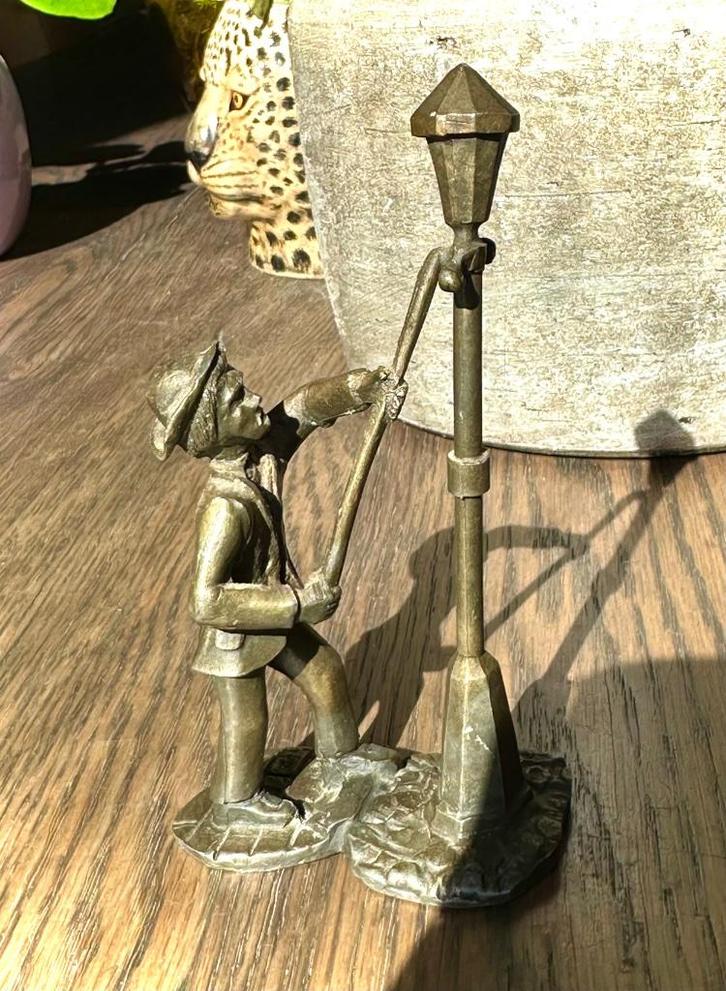 2x Royal tin Daalderop tinnen beeldje Holland ambacht pewter, Antiek en Kunst, Antiek | Tin, Verzenden