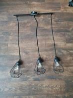 Industriële Hanglamp - 3 Lampen, Ophalen of Verzenden, Zo goed als nieuw, Metaal, Industrieel