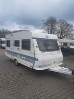 Hobby 450 UB bj 2001 dorema nu €5750,00, Caravans en Kamperen, Caravans, Dwarsbed, Bedrijf, Kachel, 1000 - 1250 kg