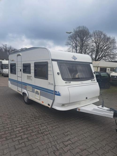 Hobby 450 UB bj 2001 dorema nu €5750,00, Caravans en Kamperen, Caravans, Bedrijf, tot en met 4, 1000 - 1250 kg, Rondzit, Hobby