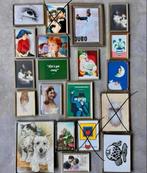 Fotolijst Lijstje Jyden antiek bol glas zilverkleur vintage, Antiek en Kunst, Ophalen of Verzenden