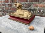 Lam Gods, liggend op boek, Bijbel, volkskunst, apart !! 1900, Ophalen of Verzenden
