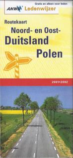 Pl526 plattegrond anwb noord-en oost-duitsland -polen 2001/2, Boeken, Atlassen en Landkaarten, Gelezen, Ophalen of Verzenden, Landkaart
