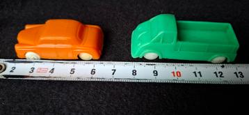 Vintage Speelgoed Autootjes - Oranje & Groen beschikbaar voor biedingen