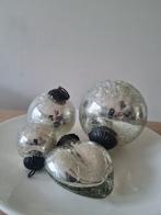 Craquelé kerstballen en hart, Diversen, Kerst, Ophalen of Verzenden
