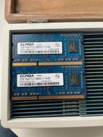 2, 4, 8 GB PC-12800s ELPIDA 1600Mhz DDR3 SO Dimm (50 stuks), Computers en Software, RAM geheugen, Gebruikt, DDR3, Ophalen of Verzenden