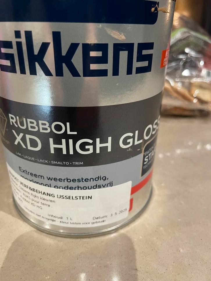 Sikkens Rubbol XD High Gloss tint N00  RIJKS puur terra, Doe-het-zelf en Verbouw, Verf, Beits en Lak, Zo goed als nieuw, Lak, Overige kleuren