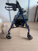 Rollator blauw, Ophalen, Opvouwbaar, Zo goed als nieuw