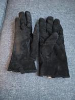 Zwarte suede dames handschoenen, Kleding | Dames, Mutsen, Sjaals en Handschoenen, Maat 38/40 (M), Ophalen of Verzenden, Zo goed als nieuw