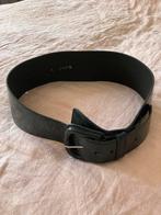 Zwarte lederen riem Just-B, 95 cm, Kleding | Dames, Riemen en Ceinturen, 5 cm of meer, 90 tot 100 cm, Ophalen of Verzenden, Zo goed als nieuw