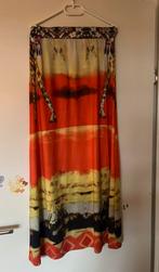 Vintage lange maxi rok boho hippie festival grafisch kleur S, Kleding | Dames, Ophalen of Verzenden, Zo goed als nieuw, Maat 38/40 (M)