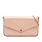 Louis Vuitton Pochette Felicie Vernis Monogram, Ophalen, Zo goed als nieuw, Roze, Avondtasje