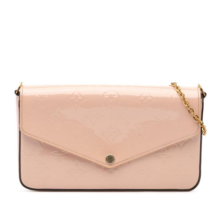 Louis Vuitton Pochette Felicie Vernis Monogram, Sieraden, Tassen en Uiterlijk, Tassen | Damestassen, Zo goed als nieuw, Avondtasje