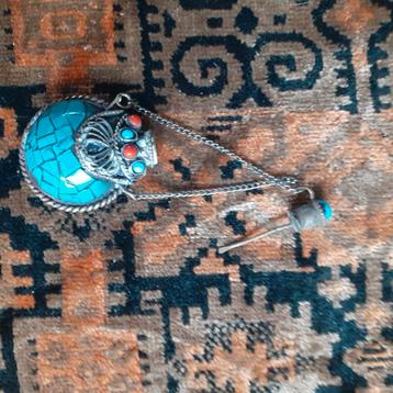 Berber marokaans parfum opium hanger turkoois beschikbaar voor biedingen