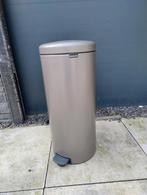 Brabantia NewIcon Pedaalemmer 30 Liter Platinum, Huis en Inrichting, Woonaccessoires | Prullenbakken, Met pedaal, 50 tot 75 cm