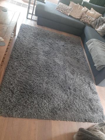 Antraciet Hoogpolig Vloerkleed - Zo Goed Als Nieuw beschikbaar voor biedingen